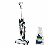 BISSELL CrossWave Pet Pro | Aspirapolvere/Lavando/Asciugatrice | 3 in 1 per animali domestici | Ideale per Tappeti, Piastrelle & Pavimenti in Legno | Formula Inclusa | 74dB | Nero/Titanio/Blu | 2225N