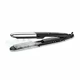 BaByliss ST495E Piastra Lisciante 2 In 1 Pure Metal Steam, Funzione Vapore, Diamond Ceramic, 5 Selezioni Temperatura Da 150°C A 230°C, Nero, Argento, 13.19 x 1.77 x 0.01 cm 300 g
