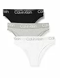 Calvin Klein Set Regalo Donna Confezione da 3 Slip, Multicolore (Black/White/Grey Heather), M