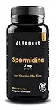 Spermidina, 2 mg per capsula | con Vitamina B1 e Zinco | 180 capsules | Estratto di germe di grano | Anti-età, Invecchiamento Sano | Vegano, Senza Additivi, Non OGM | Zenement