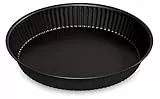 FORMEGOLOSE™, stampo crostata, 24 cm, realizzato in acciaio con doppio strato antiaderente, colore nero