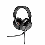 JBL Quantum 200 Cuffie Gaming Over Ear con Filo, Headset da gioco con Microfono, compatibilità su Ogni Piattaforma, Colore Nero