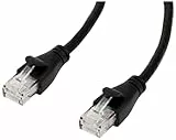 Amazon Basics - Cavo patch Ethernet di Cat-6 con connettori RJ45, 3 m, 24 unità, Confezione da 1, Nero