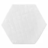roba Materasso per Box per Bambini e Neonati Esagonale, Diametro circa 120 cm, Trapuntato con Zip, Fodera Imbottita e Rimovibile, Bianco