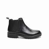 BATA Stivaletti Chelsea in Vera Pelle con Tessuto Trasbirabile Uomo Invernali Comodi Eleganti Casual