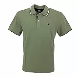 Champion Legacy Polo Gallery Light Cotton piqué C-Logo, Verde Canna di Fucile, S Uomo