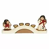 THUN - Portacandele Angeli - Ceramica - Linea Natale - Living, Arredare la Casa - 33x9x11,71 cm h