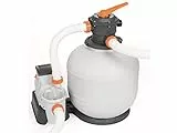 Bestway Pompa di Filtraggio a Sabbia Flowclear 58499, Portata 7.571 L/H per Piscine Fuori Terra