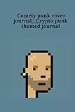 comely punk cover journal : Crypto punk themed journal: unoccupied Retro Line journal