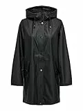 ONLY Onlnewmarie Raincoat CC Otw Giacca Impermeabile, Nero, S Donna