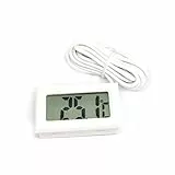 eexuujkl Termometro digitale TPM-10 LCD Meteo -50 ° -110 ° Rilevatore di temperatura Igrometro domestico impermeabile Indicatore Accessori per interni, Bianco