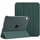 MoKo Custodia Rigida per Tablet,Compatibile con iPad 10 Generazione 2022 iPad 10,9', Copertura in Due Scanalature con Chiusura Magnetica, Auto Spegnimento e Accesione, Verde Notte
