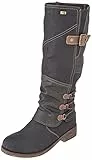Remonte D8078, Stivali ad Altezza Ginocchio Donna, Nero Castagno 01, 44 EU
