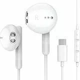Cuffie USB C per iPhone 15 Pro Max 15 Plus iPad Pro, Cuffie Type C con Microfono Hi-Fi Stereo Auricolari USB C con filo In-Ear Cuffie per Samsung S23 S22 S21 S20 A54, Google Pixel 8 7 6A, OnePlus 10 9