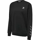 hummel Hmloffgrid-Felpa in Cotone, Nero Jet, S Uomo
