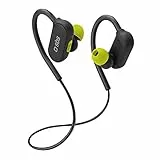 SBS Auricolari sportivi wireless SPEED 2.0, cuffiette in-ear con archetti e microfono integrato HD, fino a 6 ore di musica e chiamate, 6 gommini e cavo di ricarica inclusi, nero