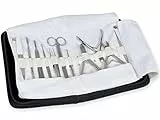 Gima - Kit Podologia per Pedicure e Manicure Professionale, 11 strumenti in Acciaio Inox, in Custodia Protettiva