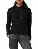 URBAN CLASSICS Felpa con Cappuccio Donna Invernale, Pullover Caldo Manica Lunga, Maglione Pesante per Ragazza, Colore black, Taglia L