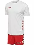 hummel Set Duo Ensemble, Tuta da Ginnastica Uomo, Blanc/Rouge, M EU
