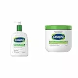 Cetaphil Fluido Ultra Idratante, Crema Viso e Corpo, per Pelle con Secchezza Persistente e Sensibile, 470 ml & Crema Idratante Viso e Corpo, per Pelle Secca, Sensibile e Danneggiata, Formato 450g