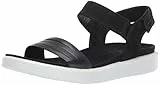 ECCO Flowt W Flat Sandal, Donna, Nero (Black), 39 EU