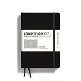 LEUCHTTURM1917 315928 Taccuini Medium (A5), Copertina rigida, 251 pagine numerate, Nero, Quadretti