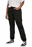 URBAN CLASSICS Jeans Cargo Donna, Pantaloni in BIO Cotone a Vita Alta, Elastici alle Caviglie Tasche Laterali, Diversi Colori Disponibili, Taglie 26 - 36