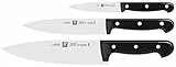 ZWILLING Twin Chef 2 Set di Coltelli, Acciaio Inossidabile, Nero, 3 Pezzi