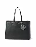 Mandarina Duck Mellow Leather, Shopper Donna, Nero (Nero), 40x30x14 (L x H x W)