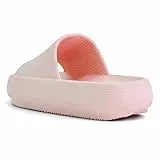 700-INK Ciabatte Donna Uomo Piattaforma Antiscivolo Pantofole Comodo Infradito Sandali per Doccia Indoor Piscina Spiaggia Giardino Pink 37/38