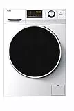 Haier 636 Series HWD90-BP14636-S- Lavatrice asciugatrice, capacità 9 kg + 6 kg di asciugatura, motore inverter, tecnologia antibatterica, fine ritardato, 1400 giri/min, 16 programmi, classe AE