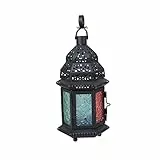 Artibetter Lanterne Vuote In Stile Europeo Portacandele In Vetro Ornamenti Vintage Lanterne Marocchine Candeliere Candeliere A Lume Di In Metallo