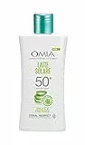 Omia, Latte Solare Protettivo SPF50+ Viso e Corpo con Aloe Vera del Salento, Protezione Solare Molto Alta, Per Pelli Molto Chiare e Sensibili al Sole, Dermatologicamente Testato, Flacone da 200 ml