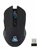 THE G-LAB - Kult Helium Wireless, Mouse da gioco senza fili, mouse da gioco ricaricabile senza fili a 3200 Dpi, mouse da gioco retroilluminato a 7 colori, mouse da gioco RGB senza fili PC/Ps5/Xbox