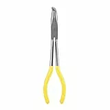 Pinze in acciaio extra lungo da 270 mm con pinze a becco piegato e pinze a becco ricurvo per la riparazione di veicoli(Allungare di 90 °)
