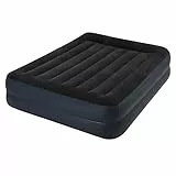 Intex 64124 Materasso Classic Matrimoniale Comfort Dura Beam Rialzato, Con Pompa Interna, Nero, 152 X 203 X 42 Cm