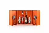 Aperol Spritz - Kit ufficiale: Bottiglia Aperol 70 Cl, Prosecco Frattina 70 Cl, 2 soda Thomas Henry 20 Cl, 2 calici