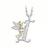LILY123 Moda Elfi Fata Lettera Iniziale Nome Ciondolo Collana per Le Donne Ragazze, Alfabeto Capitale 26 A-Z Fortunato Sliver Maglione Catena clavicola Collana Gioielli Regali