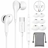 Cuffie USB C,Auricolari USB C,Cuffie Type C con Filo Magnetiche in Ear con Microfono del Volume control e Stereo per iPhone 15,Samsung S23/S22/21,HuaweiP20pro/30pro/P40,Xiaomi,Google Pixel,One Plus