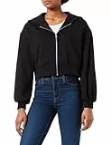 Urban Classics Giacca da Donna Corta Oversize con Zip Maglia di Tuta, Nero