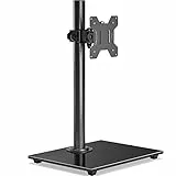 BONTEC Supporto per Monitor per Schermi da 13-32 Pollici, Supporto Monitor Scrivania con Base Fino a 10 kg, Braccio Monitor Scrivania Regolabile in Altezza, VESA 75mm e 100mm