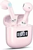 Cuffie Bluetooth 5.3 Auricolari Bluetooth con 4 Mic, 2023 Cuffie Wireless In Ear Mini Cuffie Senza Fili Stereo Cancellazione Rumore Auricolari Display LED, 25 Ore Cuffiette Bluetooth IP7