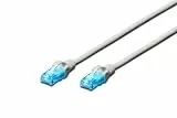 Digitus CAVO RETE UTP CAT. 5E NON SCHERMATO - LUNGHEZZA MT. 5 - COLORE GRIGIO