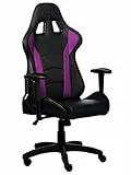 Cooler Master Caliber R1 Sedia Gaming Ergonomica, Sedia da Ufficio per Gamer con Braccioli Regolabili, Cuscini Lombari e per Collo, Pelle PU Sintetica Traspirante, Carico Fino a 150 kg - Viola / Nero