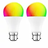 Woox Smart WiFi luce LED RGB cambia colore lampadina dimmerabile B22 compatibile con Alexa, Google Home Assistant, R4554