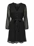 Only Onlcera - Abito A 3/4 Wvn Noos, Abito mini Donna, Nero (Black), XXL