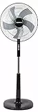 Termozeta Airzeta Ventilatore a piantana, 37.92 W, 58.6 Decibel, Acciaio, 3 velocità, Nero, Cromo, Grigio