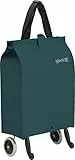 GIMI Brava Plus Trolley Carrello Portaspesa, Portata 30 kg, Sacca con Zip, Maniglia Regolabile, capacità 38 L, Poliestere, Blu, 7 x 45 x 30 cm