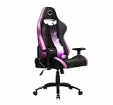 Cooler Master Caliber R2 Sedie Gaming, Lega di Acciaio, Nero/Viola, 155-180cm