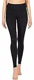 Merry Style Leggings Lunghi Pantaloni Donna MS10-221 (Nero, M)